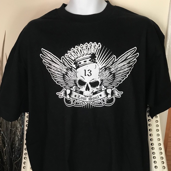 SKULL & WINGS Mens’ Tshirt - Picture 4 of 5